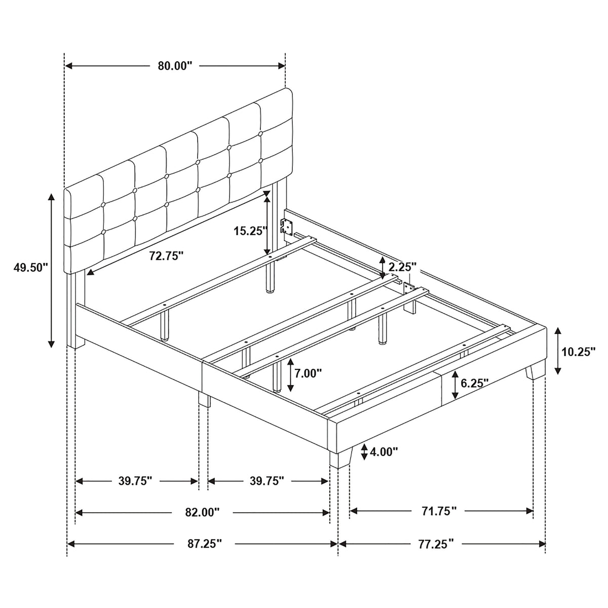 Mapes Upholstered Panel Bed