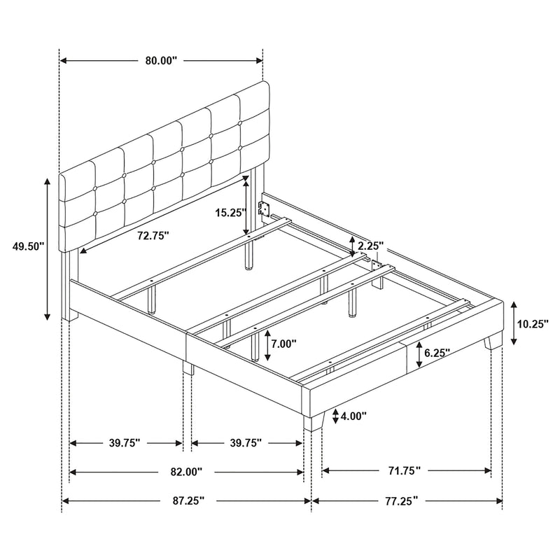 Mapes Upholstered Panel Bed