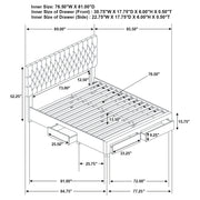 Soledad Upholstered Storage Panel Bed