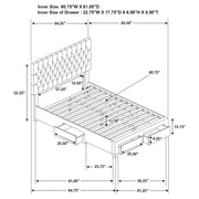 Soledad Upholstered Storage Panel Bed