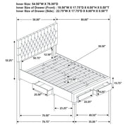 Soledad Upholstered Storage Panel Bed
