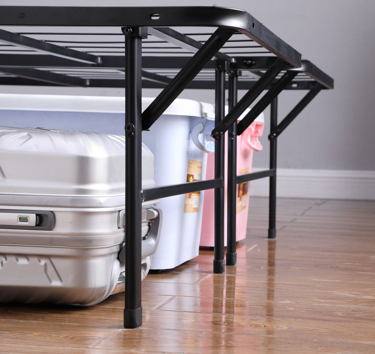 Mabel Metal Mattress Support Platform Bed