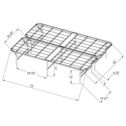 Mabel Metal Mattress Support Platform Bed