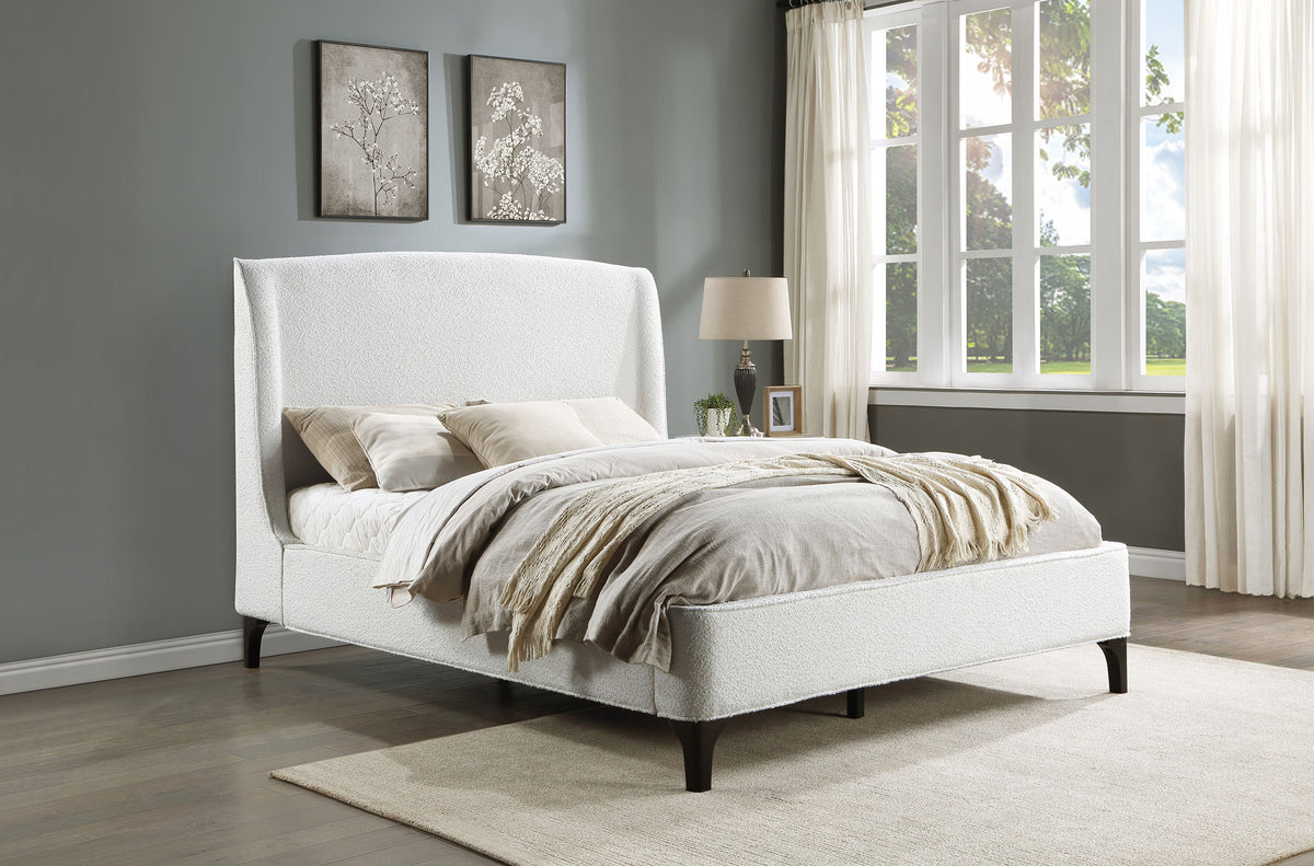 Mosby Upholstered Wingback Bed