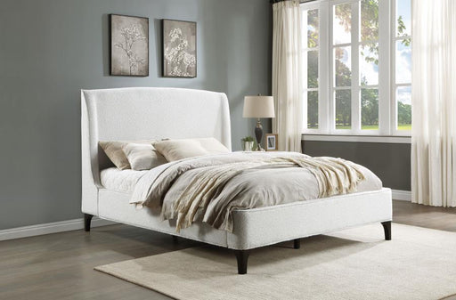 Mosby Upholstered Wingback Bed Snow Queen