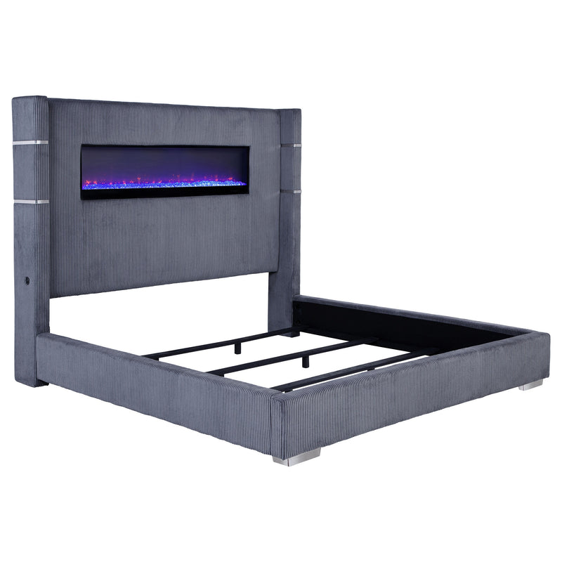 Tisdall Upholstered Flame Visualizer Bed