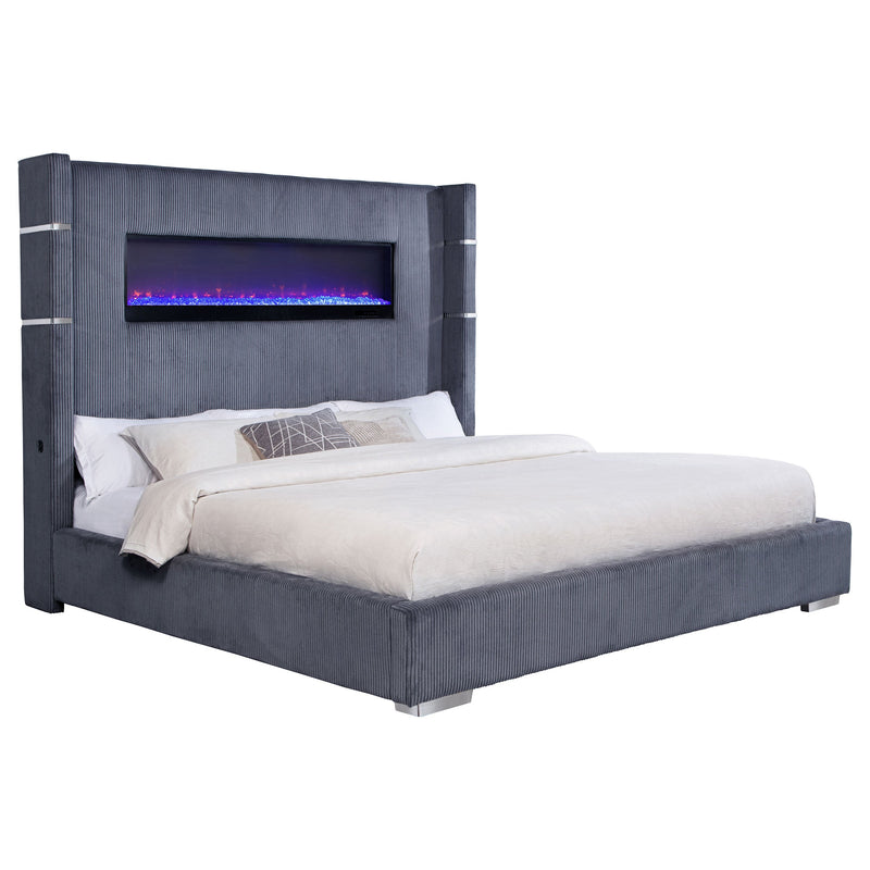 Tisdall Upholstered Flame Visualizer Bed