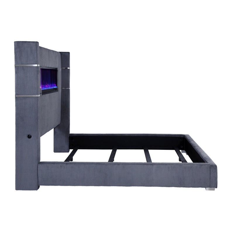 Tisdall Upholstered Flame Visualizer Bed