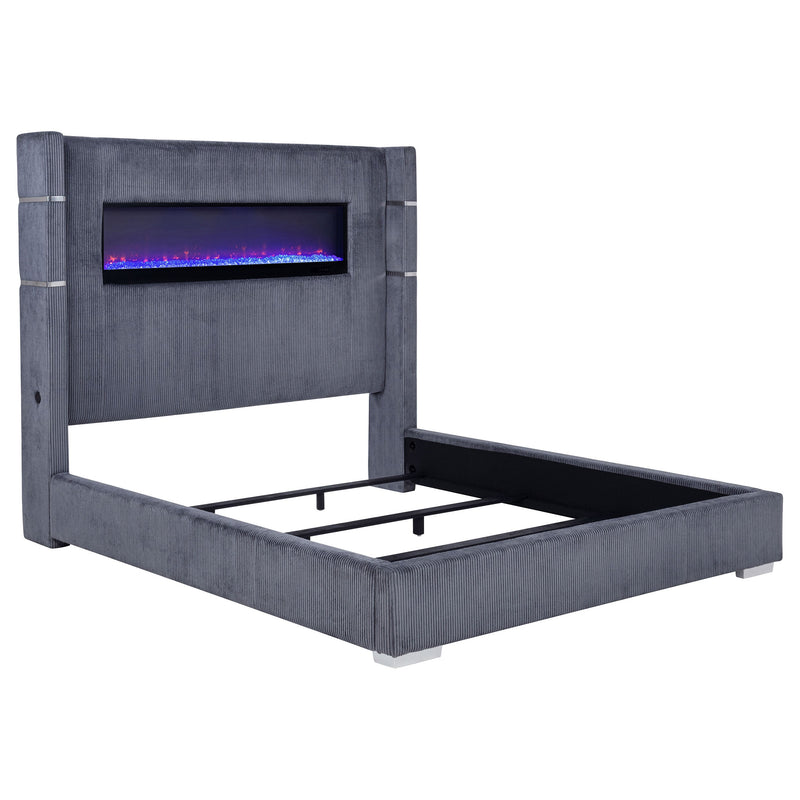 Tisdall Upholstered Flame Visualizer Bed