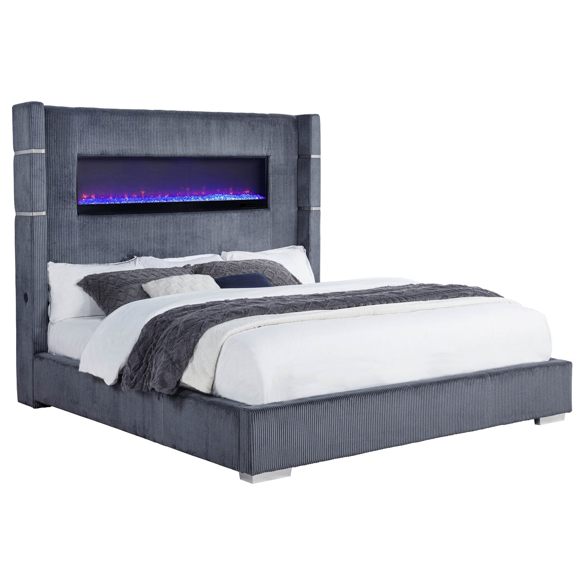 Tisdall Upholstered Flame Visualizer Bed
