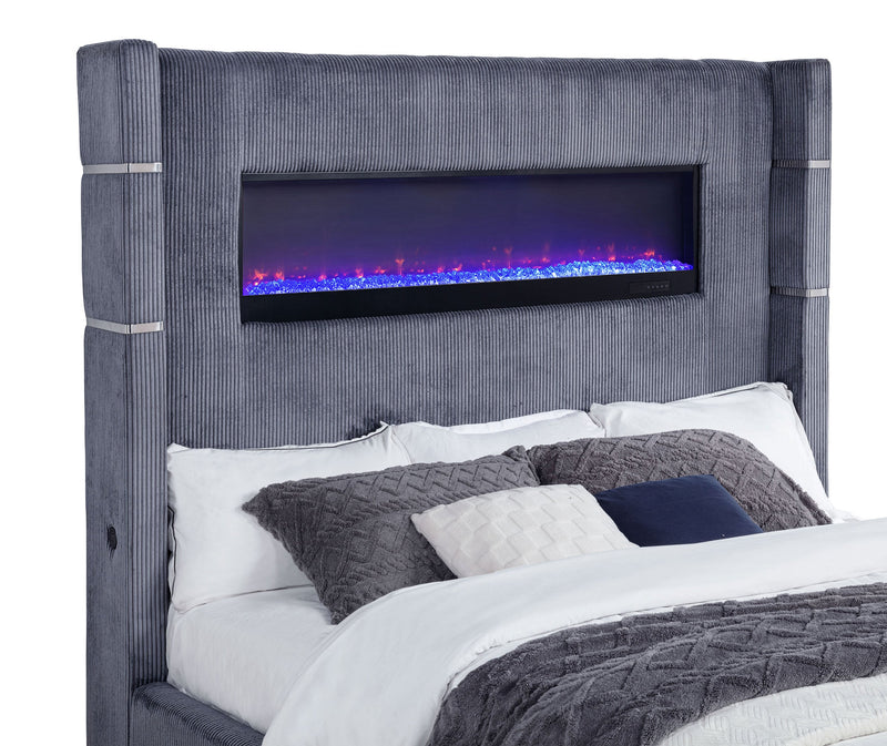 Tisdall Upholstered Flame Visualizer Bed