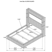 Tisdall Upholstered Flame Visualizer Bed