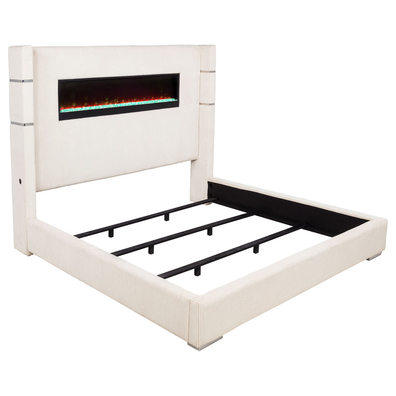 Tisdall Upholstered Flame Visualizer Bed
