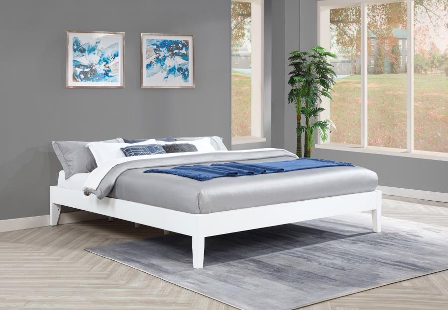 Hounslow Universal Platform Bed White Eastern King