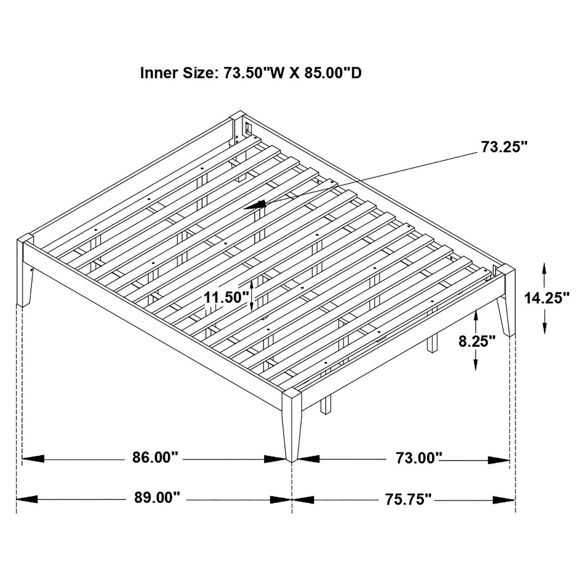 Hounslow Universal Platform Bed