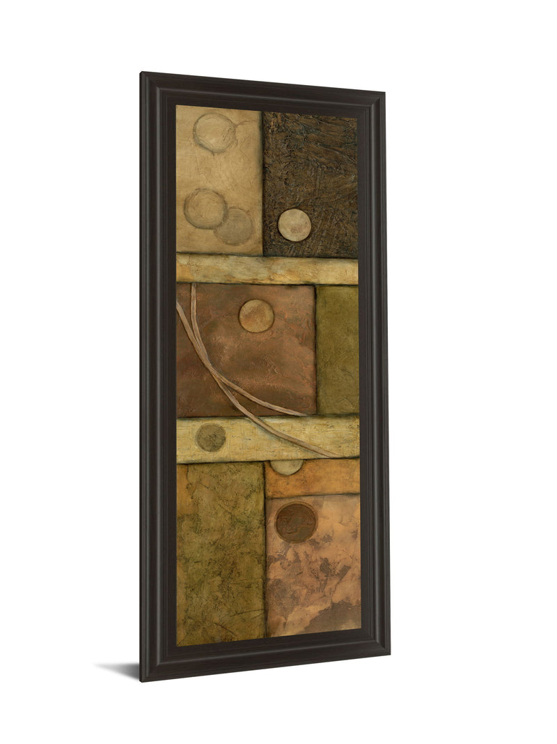 Circle Game Il By Norm Olson - Framed Print Wall Art - Light Brown