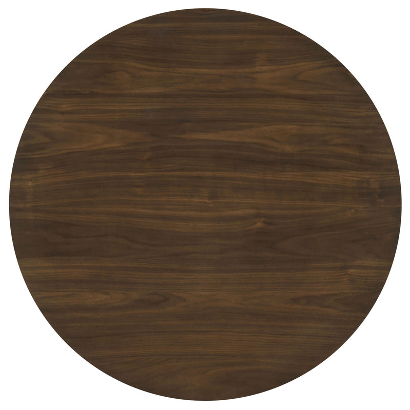 Hamlyn 43-inch Round Wood Counter Height Dining Table Walnut