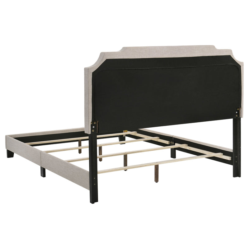 Tamarac Upholstered Panel Bed Beige