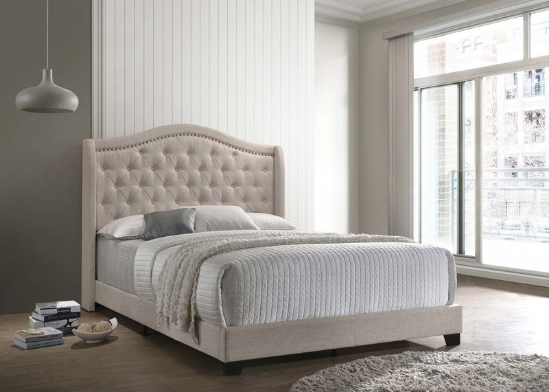 Sonoma Upholstered Wingback Bed