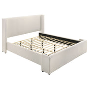 Alamosa Boucle Upholstered Wingback Bed