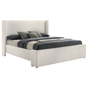 Alamosa Boucle Upholstered Wingback Bed