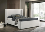 Alamosa Boucle Upholstered Wingback Bed Queen