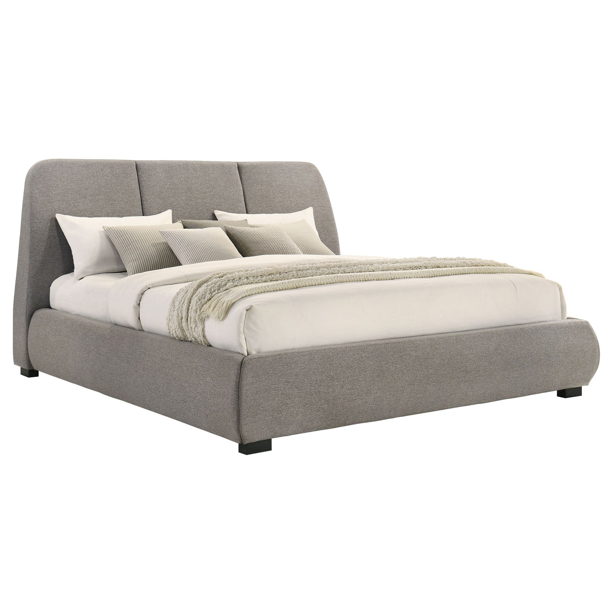 Mokena 46-inch Upholstered Platform Bed