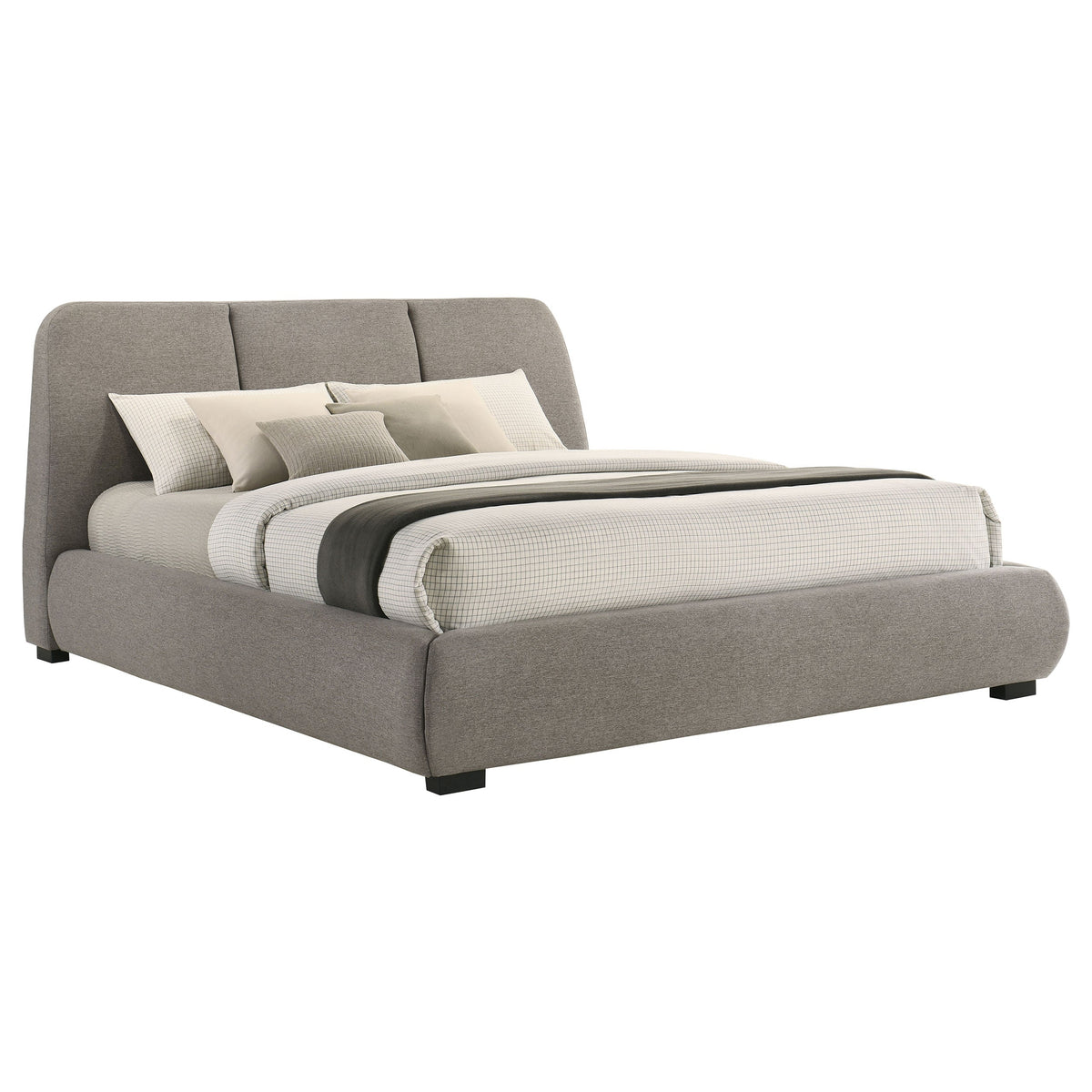 Mokena 46-inch Upholstered Platform Bed