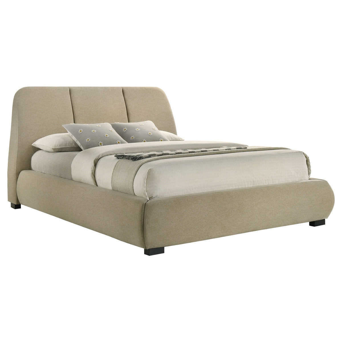 Mokena 46-inch Upholstered Platform Bed