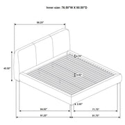 Mokena 46-inch Upholstered Platform Bed