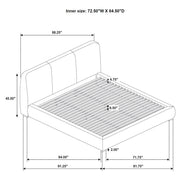 Mokena 46-inch Upholstered Platform Bed