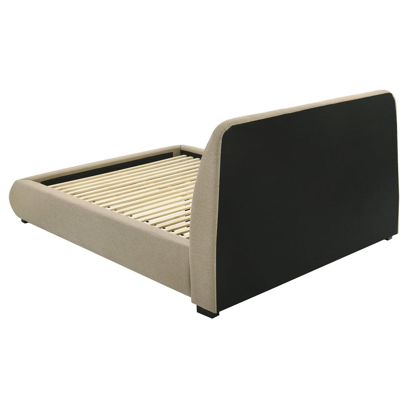 Mokena 46-inch Upholstered Platform Bed