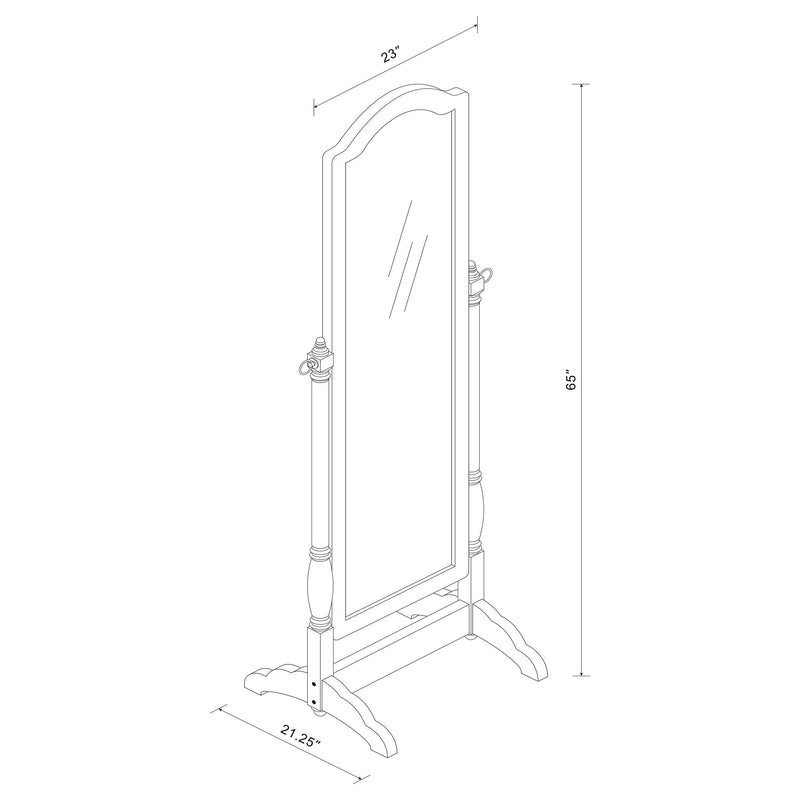 Cabot Wood Adjustable Full Length Cheval Mirror