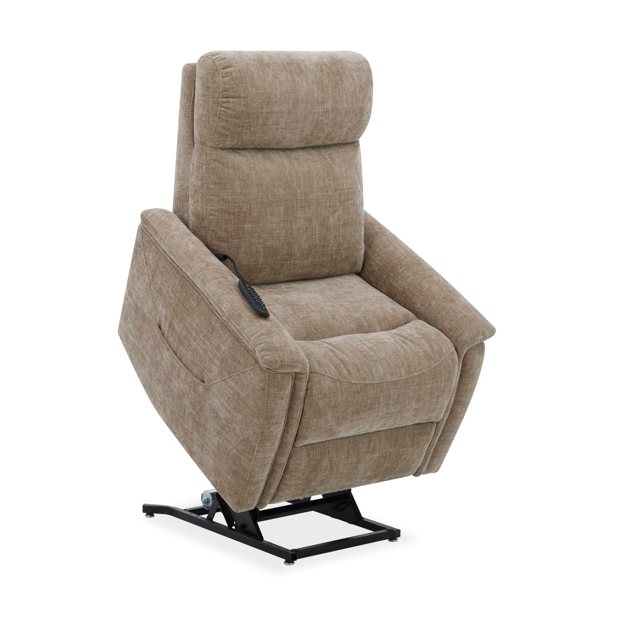 Flexsteel Luma Power Lift Recliner with Power Headrest, Lumbar, Heat & Massage