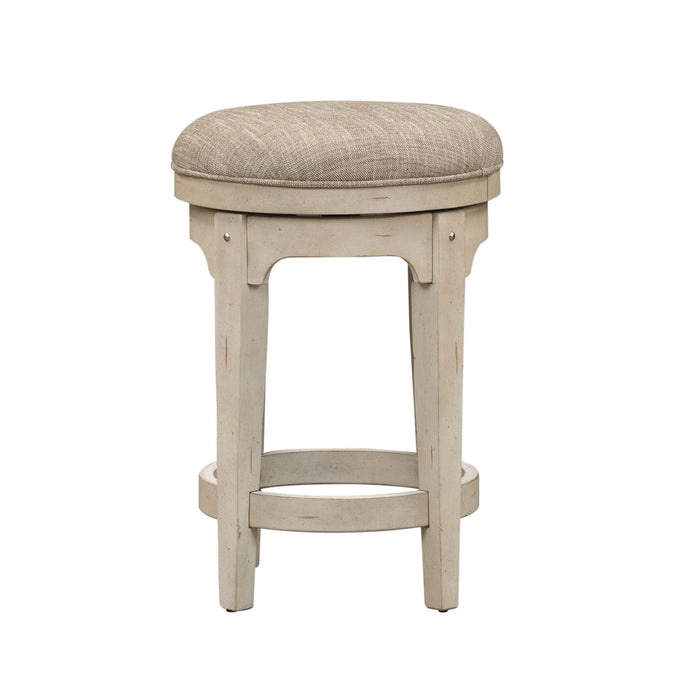 Morgan Creek - Console Swivel Stool - White