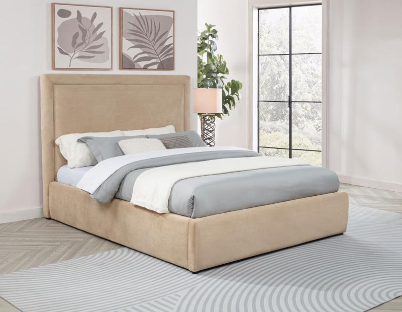 Lawson 54-inch Upholstered Platform Bed Light Saddle Queen
