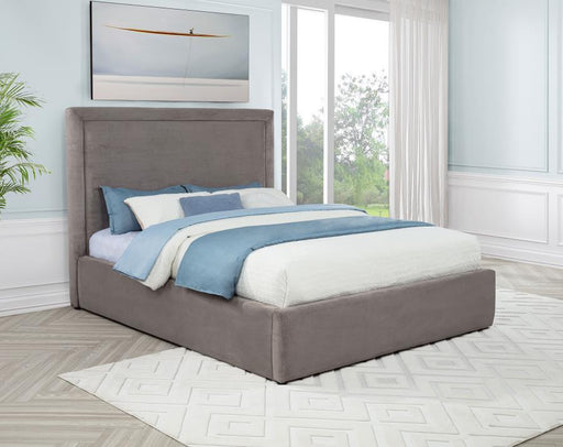 Lawson 54-inch Upholstered Platform Bed Mushroom Queen