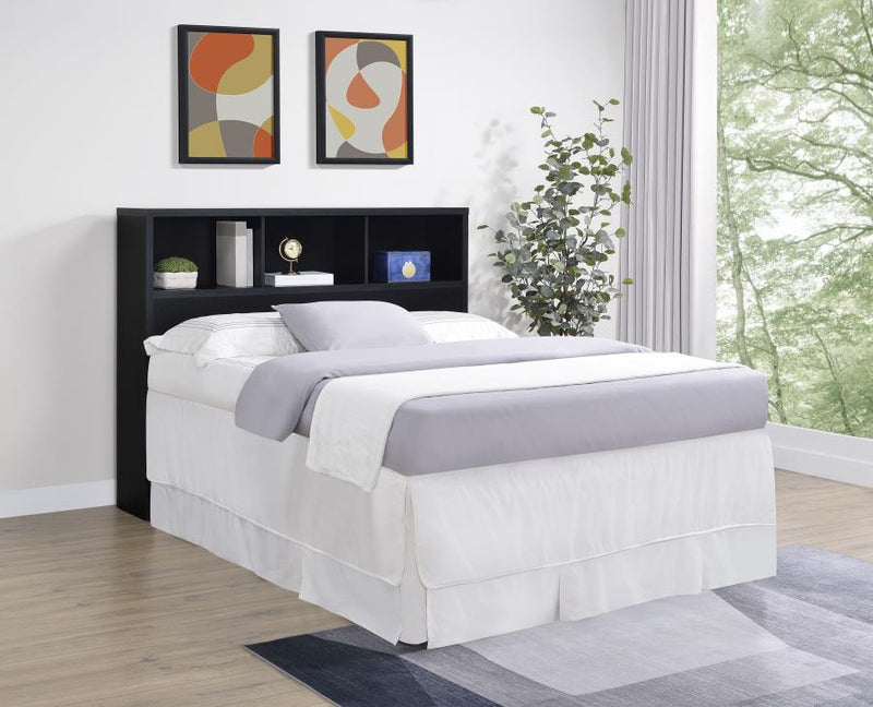 Westpark 49-inch Bookcase Headboard Black Queen