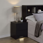 Westpark 2-drawer Nightstand LED s and USB