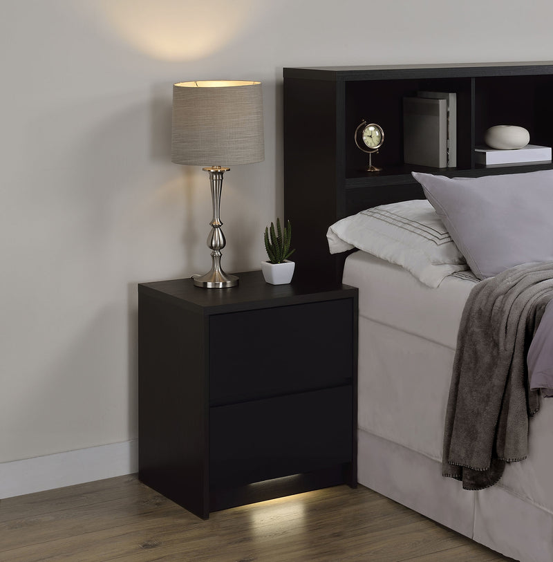 Westpark 2-drawer Nightstand LED s and USB