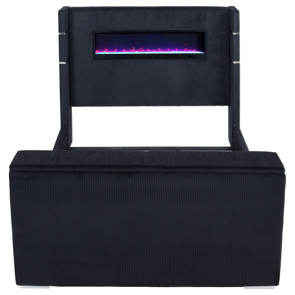 Tisdall Flame Visualizer Wingback TV Bed