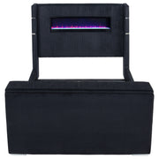 Tisdall Flame Visualizer Wingback TV Bed