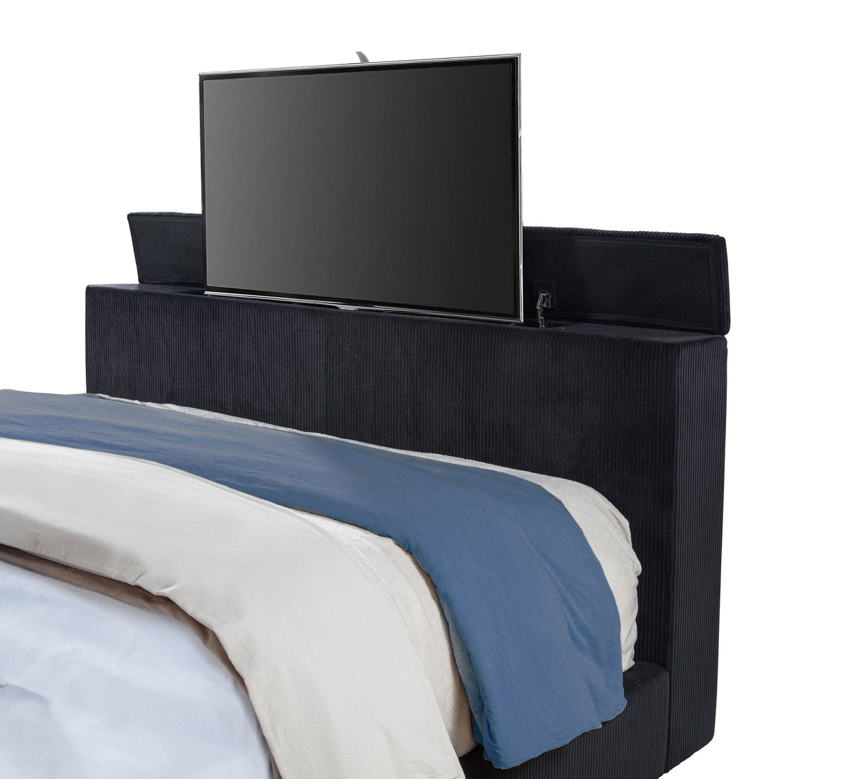 Tisdall Flame Visualizer Wingback TV Bed