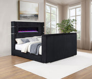 Tisdall Flame Visualizer Wingback TV Bed California King