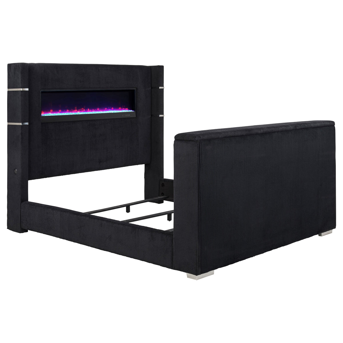 Tisdall Flame Visualizer Wingback TV Bed