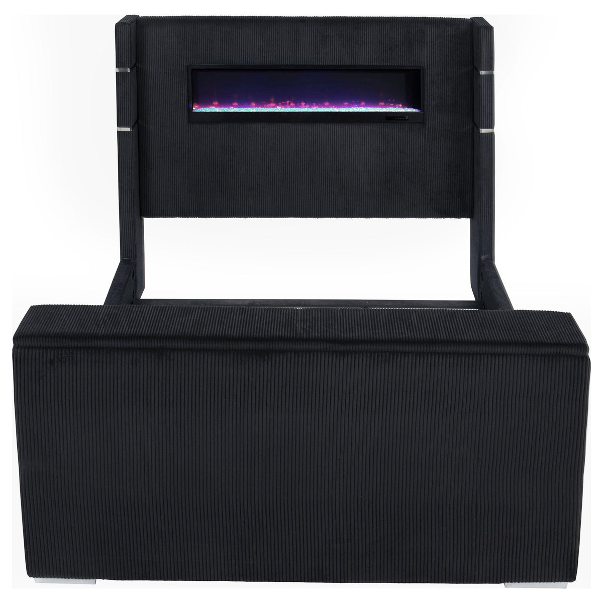 Tisdall Flame Visualizer Wingback TV Bed