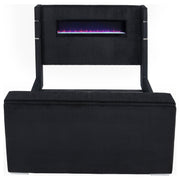 Tisdall Flame Visualizer Wingback TV Bed