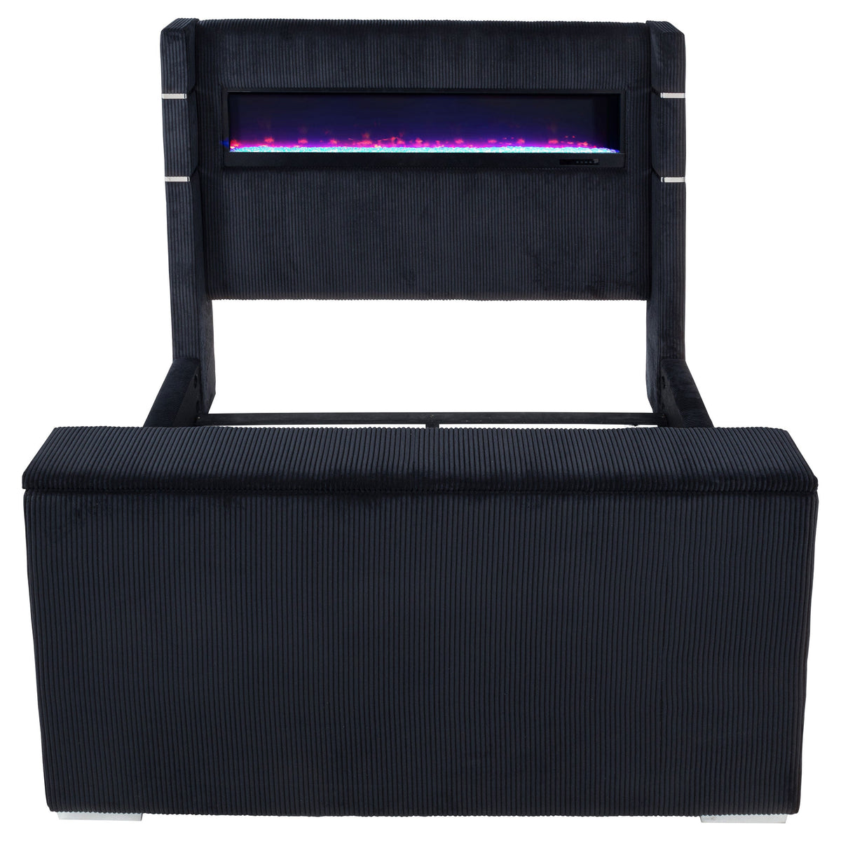 Tisdall Flame Visualizer Wingback TV Bed