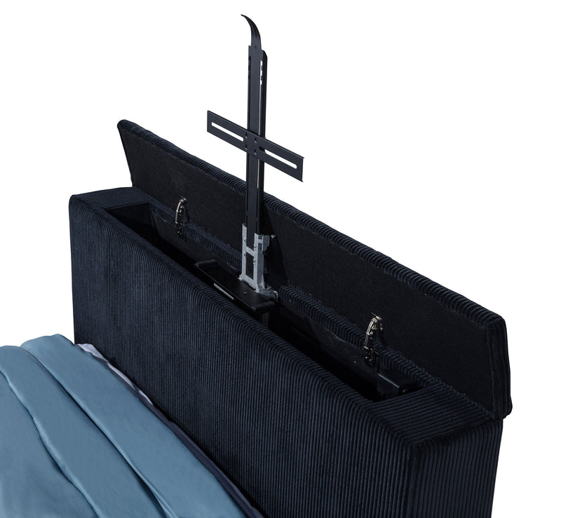 Tisdall Flame Visualizer Wingback TV Bed