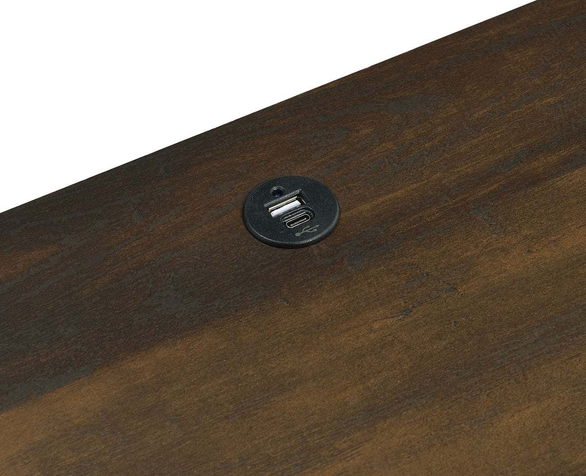 Westpark 2-drawer Nightstand LED s and USB
